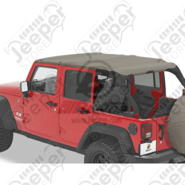 Bikini Header version Safari - Couleur : Khaki Diamond - Jeep Wrangler JK Unlimited 4 portes