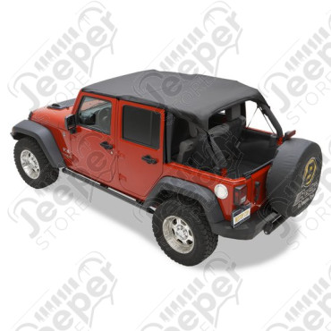 Bikini header version Safari - Couleur : Black Diamond - Jeep Wrangler JK Unlimited 4 portes - 41526-35