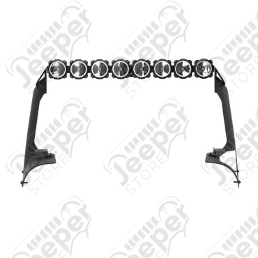 Rampe de 8 phares LED de 50" complète KC pour Jeep Wrangler JL 4xe