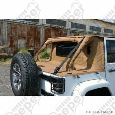 Bâche complète Suntop Cargo Top U4, couleur: Sable (Deep Sand) pour Jeep Wrangler JK Unlimited (4 portes) (Default)