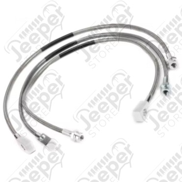 Lot de 3 Durites de frein Aviation 60 cm - Jeep Wrangler YJ, TJ, Cherokee XJ et Grand Cherokee ZJ, ZG