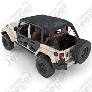 Bikini version ''Safari'' - Couleur : Black Mesh (Filet) - Jeep Wrangler JK Unlimited (4 portes) - CB30111