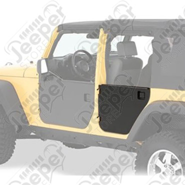 Panneaux de porte extérieur arrière acier noir (la paire) - Jeep Wrangler JK Unlimited (4 portes) - 51804-01