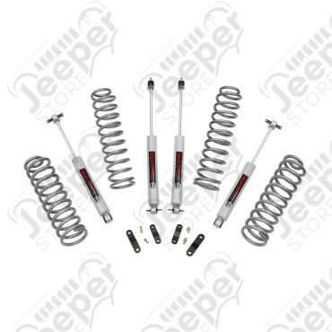 Kit réhausse +2.5" (+6.35 cm) Rough Country - Jeep Wrangler JK - K3222JS / RC97930 / RCK67930