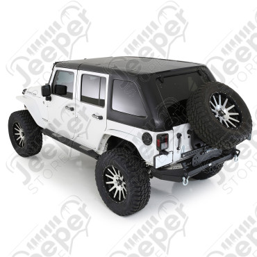 Hard Top Smittybilt Fastback complet noir Jeep Wrangler JK Unlimited 4 portes