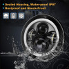 Kit 2 Phares LED 7’’ FLJ Offroad Classic7 – Homologués Europe – Jeep CJ (1976–1986), Wrangler TJ (1996–2006), JK (2007–2018) - E00615 / LTPZHL7 / RT28104 / NS1640R1RGB