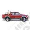 Échappement latéral avec grille de protection en acier / inox (longueur: 120cm) universel 