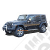 Échappement latéral avec grille de protection en acier / inox (longueur: 140cm) universel 