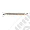 Échappement latéral avec grille de protection en acier / inox (longueur: 155cm) universel 