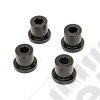 Silentblocs (en polyuréthane) de ressort à lame coté jumelle essieu arrière (4 éléments) - Jeep CJ - KJ02006BK