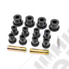 Kit de silentblocs (en polyuréthane) complet pour ressort à lames pour l'essieu avant - Jeep CJ - KJ02002BK