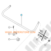 Kit barre stabilisatrice avant avec fixations et boulonneries (sans biellettes) pour Jeep Wrangler TJ