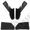 Support noir pour barre de LED Jeep Cherokee XJ