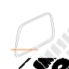 Joint de vitre latéral de hard top Jeep Wrangler TJ