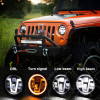 Kit de 2 phares à LED (modèle V) pour Jeep Wrangler JL
