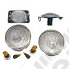 Kit de 4 feux clignotants blancs USA - Jeep Wrangler JK - 55077885ADC / 55077884ADC / 55078144AAC / 55078145AAC