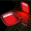 Kit de 2 feux LED arrière gauche et droit PLAT (version US) pour Jeep CJ, Wrangler YJ, TJ