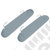 Kit de 2 pares soleil gris Jeep CJ, Wrangler YJ