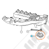 Moteur de ralenti air (sur l'admission) 2.7L CRD Jeep Grand Cherokee WJ, WG