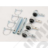 Kit de 2 biellettes de barre stabilisatrice avant déconnectables (réhausse de 2" à 4") - Jeep CJ et Wrangler YJ - WAR83031