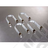 Kit de 4 étriers de fixation de lames arrière Dana 35 - Jeep Cherokee XJ - RC7621 / ECP50050