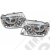Kit de phares verre clair, fond argenté, WJ, WG 