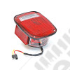 Feu arrière gauche (avec éclaireur de plaque) (version US) rouge et blanc et feu sur le coté pour Jeep CJ7, Wrangler YJ, TJ