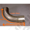 Coude d'échappement universel en acier diamètre 2.25" (57 mm) et angle à 90° - AP10673