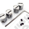 Bouchon de valve "JEEP" avec antivol (jeu de 4)