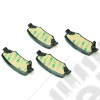 Plaquettes de frein arrière (jeu de 4 plaquettes) - Jeep Wrangler JK - 68003776AA