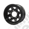Jante Triangular Noir 7x16 / 5x127 / ET: 10 / Profondeur: 9.3cm - 323BK - Jante Acier Noir 16 pouces