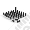 Spline Drive Lug Nut Kit – 9/16”x18 – Black – 36 pcs