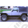 Kit de 4 Elargisseurs d'ailes Plate Bushwacker (largeur: 15.50cm) Jeep Wrangler TJ