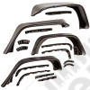 Kit de 4 Elargisseurs d'ailes Plate Bushwacker (largeur: 15.50cm) Jeep Wrangler TJ