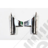 Kit fixations de baie de pare brise acier inox Jeep Wrangler JK