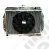 Radiateur moteur de refroidissement en aluminium avec ventilateur électrique incorporé 4.2L et V8 essence Jeep CJ