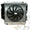 Radiateur moteur de refroidissement en aluminium avec ventilateur électrique incorporé 2.5L et 4.0L essence Jeep Wrangler TJ
