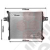 55116858AA Radiateur moteur 3.0L CRD Jeep Grand Cherokee WH, WK