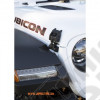 Kit d'attaches capot en aluminium grise Jeep Wrangler JL et Wrangler JL Unlimited