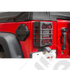 Kit protections de feux arrière couleur noire Jeep Wrangler JK