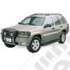 Pare buffles noir pour Jeep Grand Cherokee WJ, WG