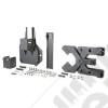 Support de roue de secours renforcé pour pneu jusqu'à 37" pour Jeep Wrangler JK
