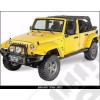 Kit marchepieds tubulaire noir anti-dérapant - Wrangler JK Unlimited (4 portes) - 11591.06