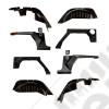 Kit 4 ailes et élargisseurs renforcées en acier avec passage d'aile intérieur XHD - Jeep Wrangler JK Unlimited (4 portes) - 11615.06 / 11615-06