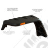 Kit de 4 élargisseurs d'ailes Hurricane (+17cm) - Jeep Wrangler JK - 11640.09