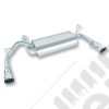 Silencieux BORLA avec tube de sortie, 2.8L et 3.8L Wrangler JK (double sorties gauche et droite avec enjoliveurs)