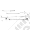 Barre de direction d´accouplement complète, (roue gauche au coté droit) Jeep Cherokee XJ