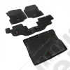 Kit de tapis de sol complet (avant, arrière et coffre) en plastique préformé - Jeep Wrangler YJ - 1566.10 / 12920.21 / 12950.22 / 12975.22 / 12988.09