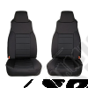 Kit Housses de sièges avant, Couleur : Noire pour Jeep Wrangler JL Unlimited (4 portes) - 29290-35 / 2929035 / K023542G801 / K023542G-BK
