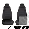 Kit Housses de sièges avant - Couleur : Grise Jeep Wrangler TJ